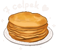 Gif animé Chandeleur pile de crêpes